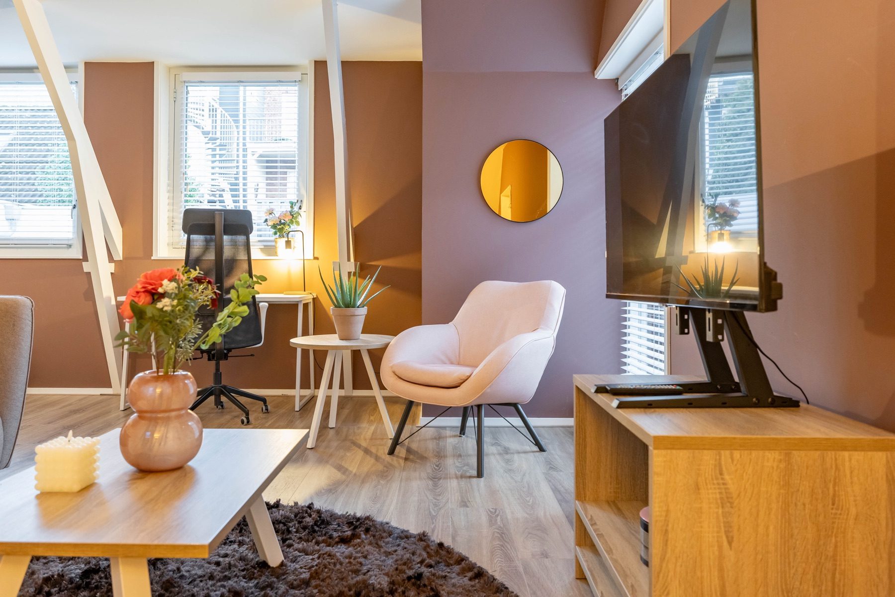 Gemeubileerd interieur van Nieuwe Boteringestraat 23-F in Groningen